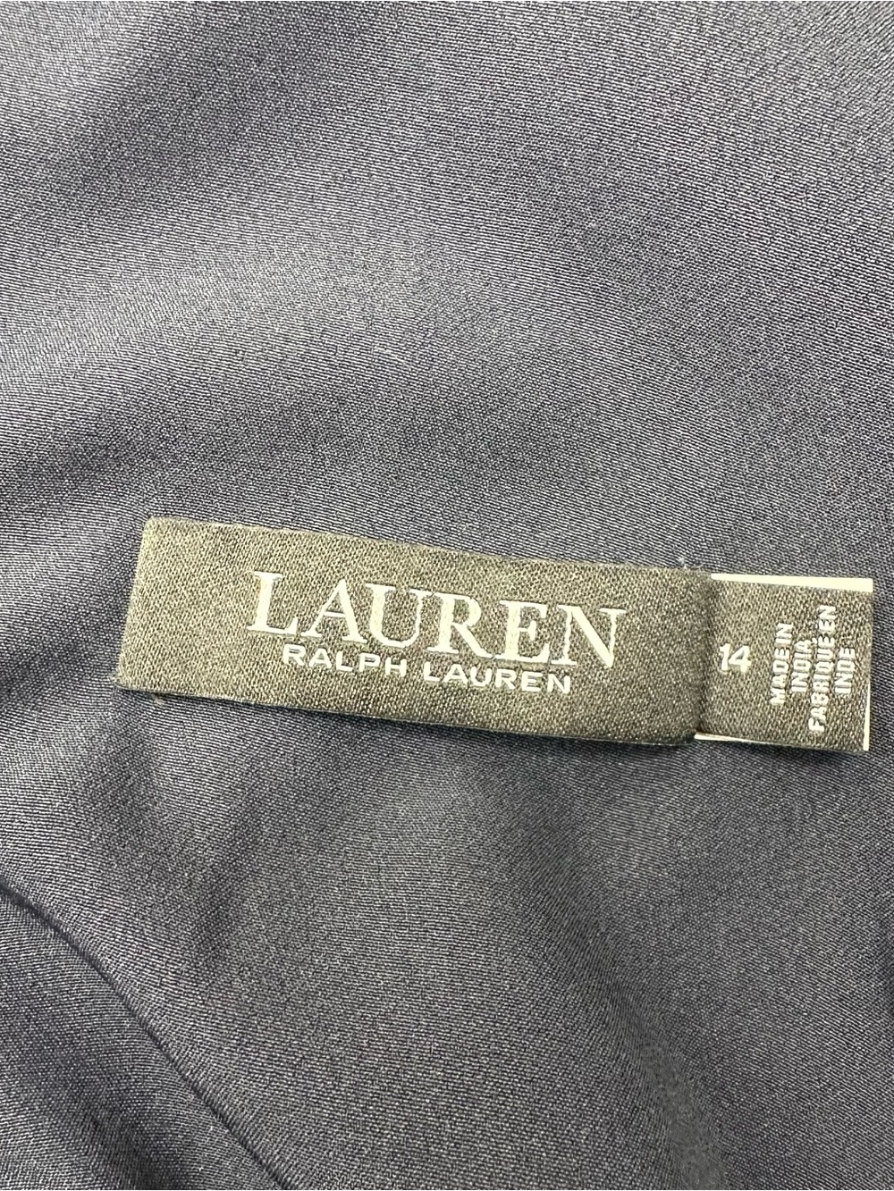 Lauren Ralph Lauren Embellished Sequin Halter Dress, Size 14 Navy Blue - Picture 11 of 12
